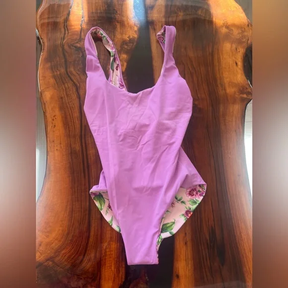 Janie and Jack Dawne Florine women’s reversible one piece swimsuit matching XS - Picture 3 of 9